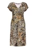 Geisha Dress v-neck short AOP 57366-60 JUNE