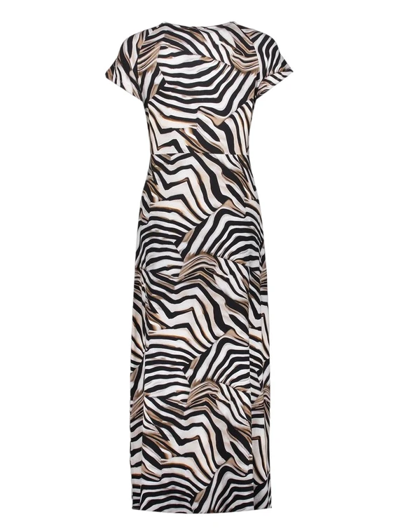 Geisha Dress v-neck sleeveless AOP 57364-60 JANE