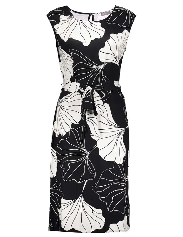 Geisha Dress with strap sleeveless 37380-60 SKY
