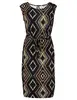 Geisha Dress with strap sleeveless AOP 37052-60 SKY