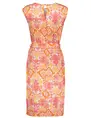 Geisha Dress with strap sleeveless AOP 37052-60 SKY