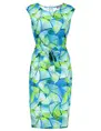 Geisha Dress with strap sleeveless AOP 37052-60 SKY