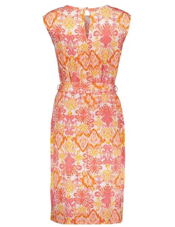 Geisha Dress with strap sleeveless AOP 37052-60 SKY