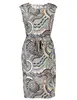 Geisha Dress with strap sleeveless AOP 37196-60 SKY.