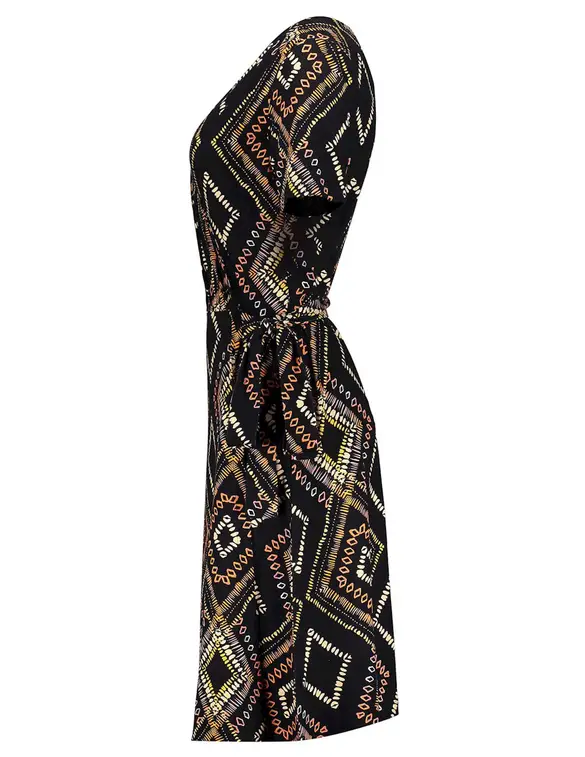 Geisha Dress wrap AOP 37192-60 LIZZ.