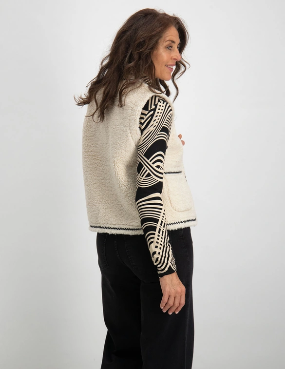 Geisha Gilet teddy embroidery 35542-19