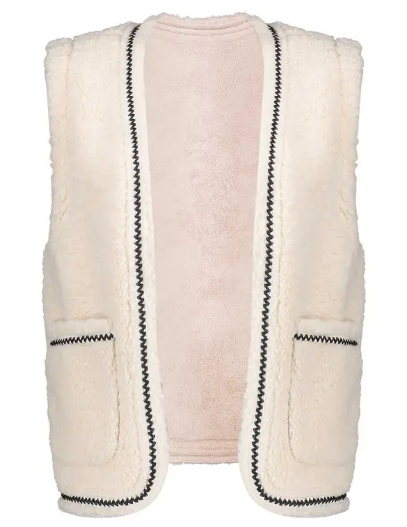Geisha Gilet teddy embroidery 35542-19