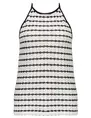 Geisha Halter singlet fancy stripe 32386-45