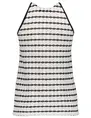 Geisha Halter singlet fancy stripe 32386-45