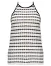 Geisha Halter singlet fancy stripe 32386-45