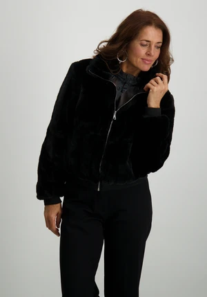 Geisha Jacket in fur vertical ''stripe'' 48570-19