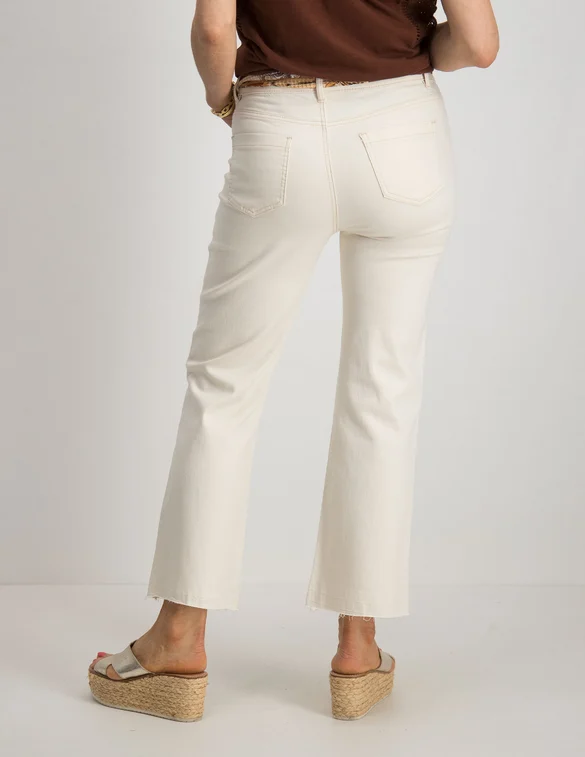 Geisha Jeans 7/8 flair + belt 21329-10