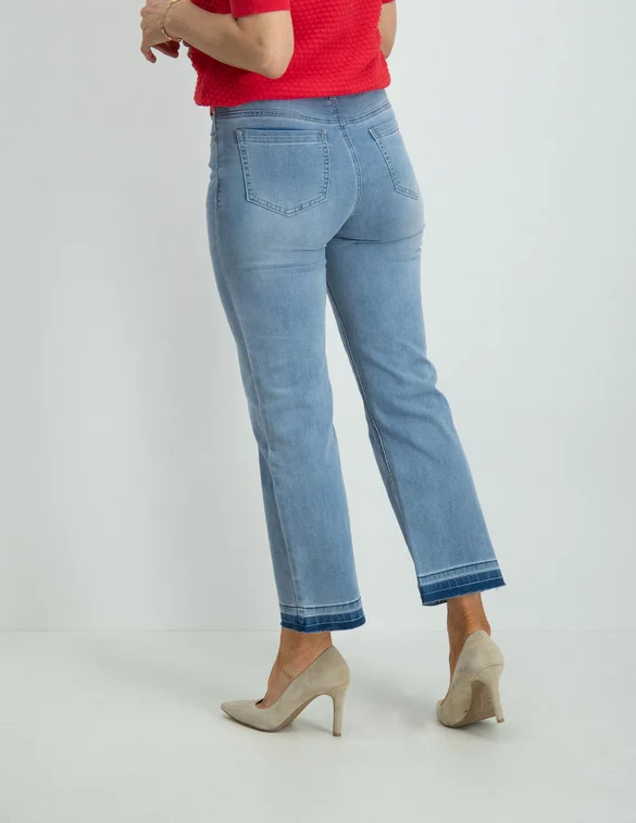 Geisha Jeans 7/8 flared + belt 31004-10