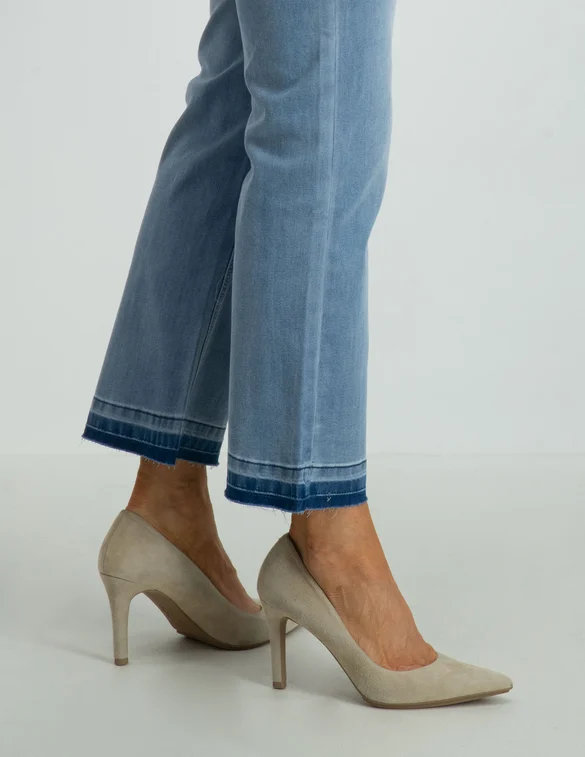 Geisha Jeans 7/8 flared + belt 31004-10