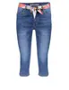 Geisha Jeans capri + belt 31003-10