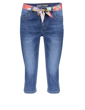 Geisha Jeans capri + belt 31003-10