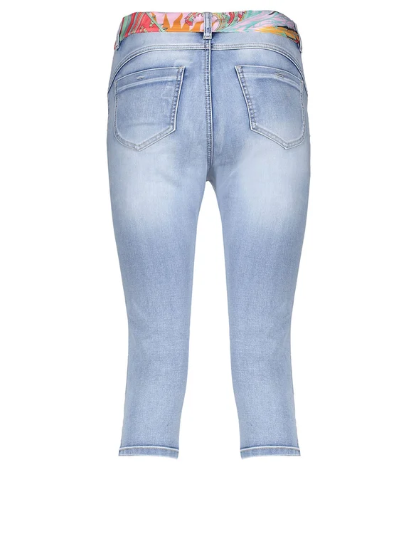 Geisha Jeans capri + belt 31003-10