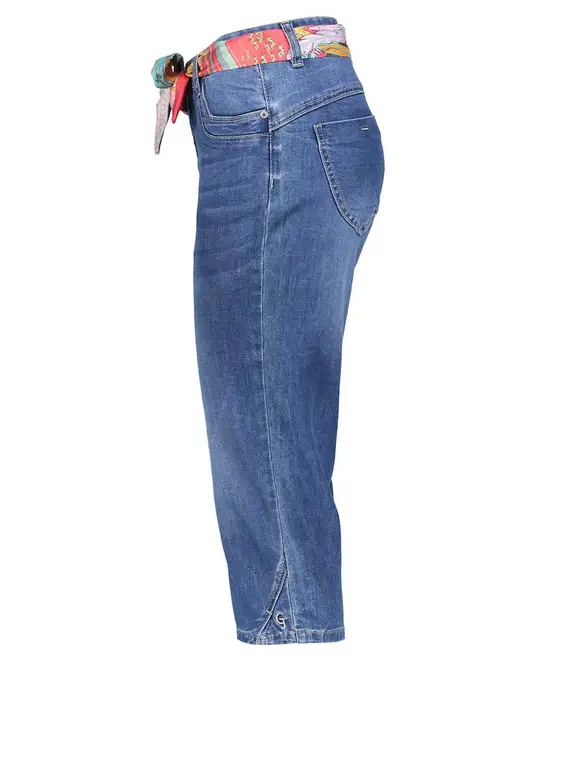 Geisha Jeans capri + belt 31003-10
