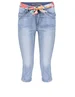 Geisha Jeans capri + belt 31003-10