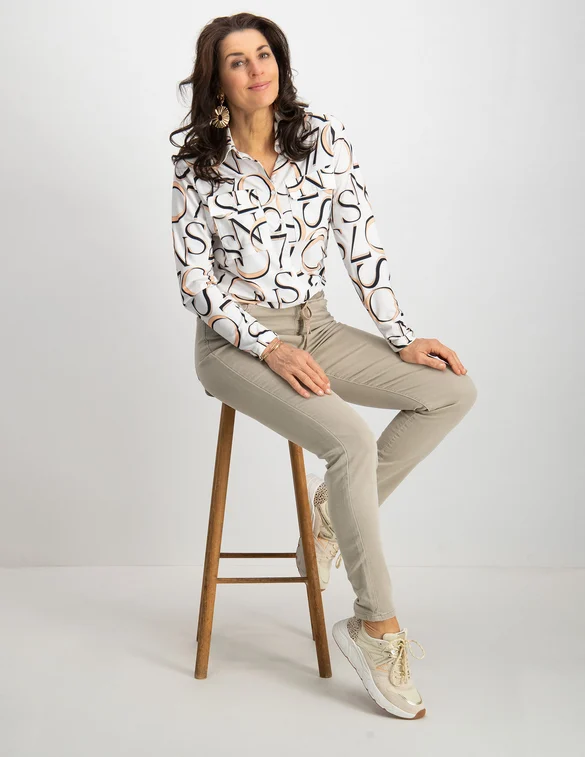 Geisha Jeans elastic waist 21040-10