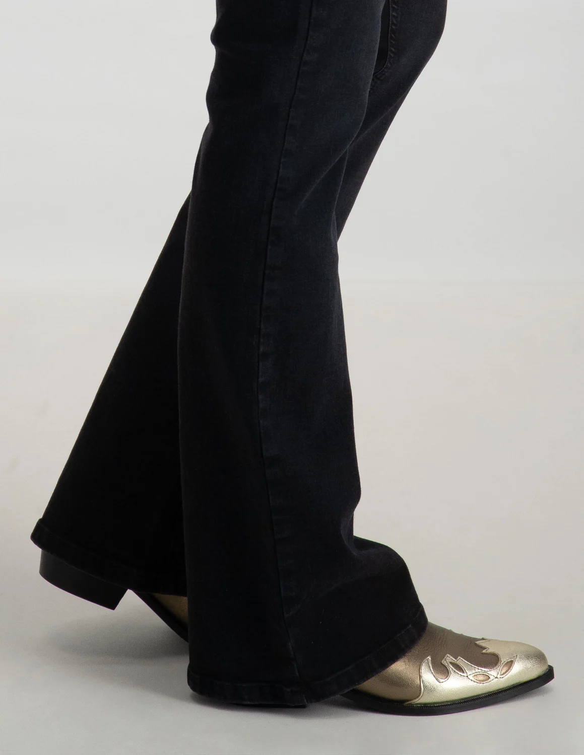 Geisha jeans top zwart