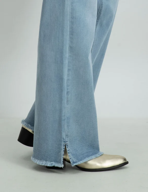Geisha Jeans flare split 31007-10