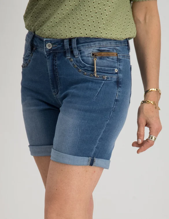 Geisha Jeans short studs 21014-10