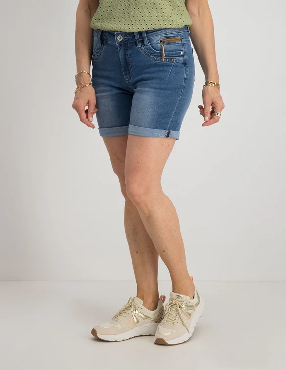 Geisha Jeans short studs 21014-10