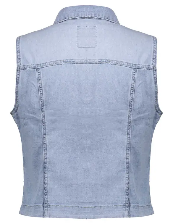 Geisha Jeans vest sleeveless 35304-10