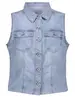Geisha Jeans vest sleeveless 35304-10