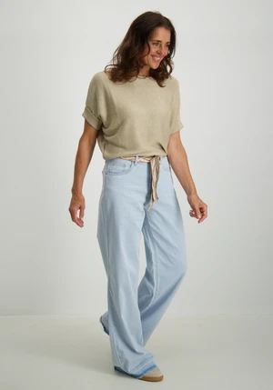 Geisha Jeans wide + belt 51024-10