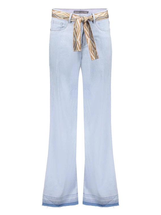 Geisha Jeans wide + belt 51024-10