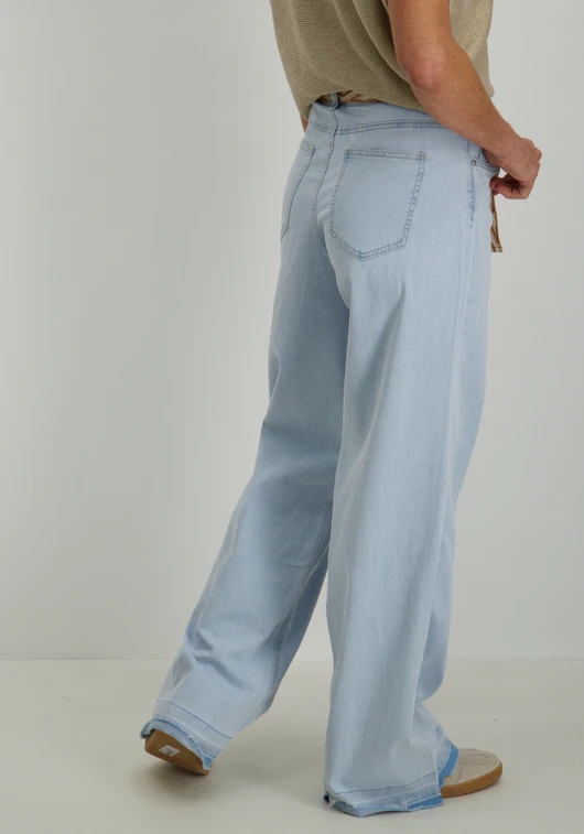 Geisha Jeans wide + belt 51024-10