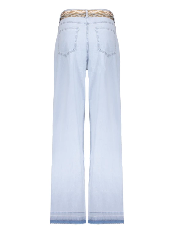 Geisha Jeans wide + belt 51024-10