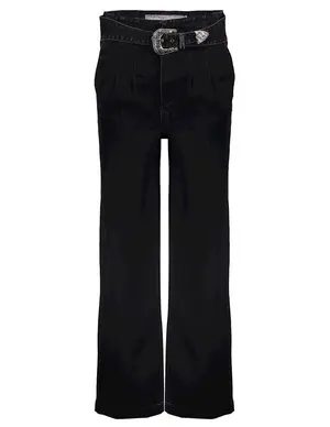 Geisha Jeans wide pleads + belt 31514-10