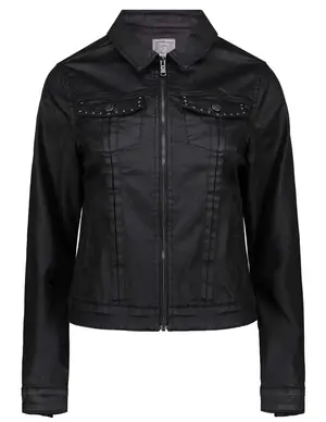 Geisha Jeansjacket zip jog coated 35518-10