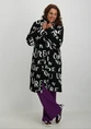 Geisha Padded coat with letters 48590-16
