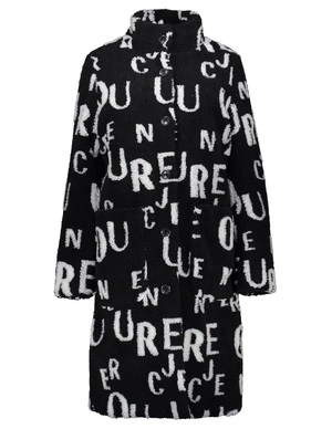 Geisha Padded coat with letters 48590-16