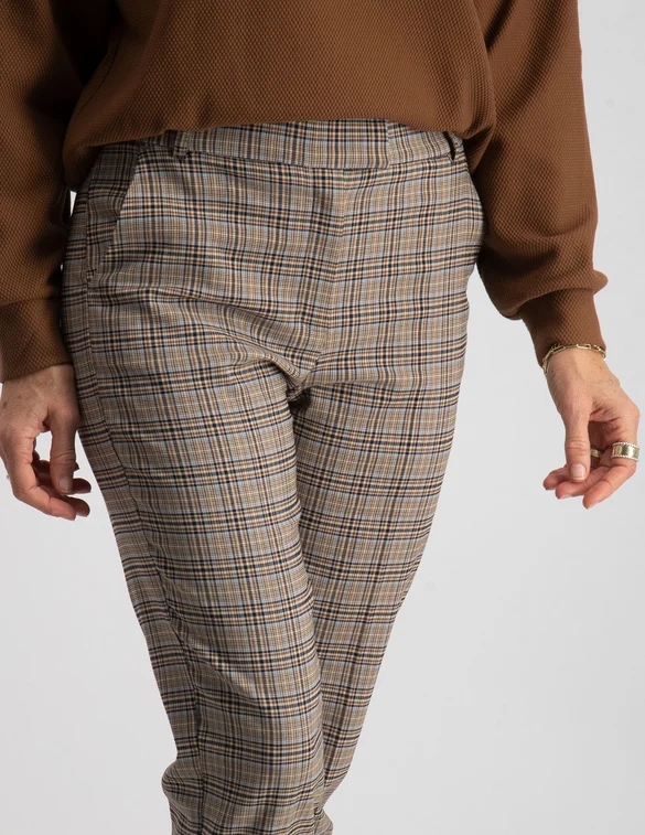Geisha Pantalon check 21890-99