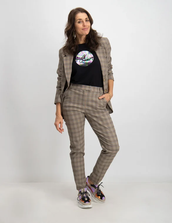 Geisha Pantalon check 21890-99