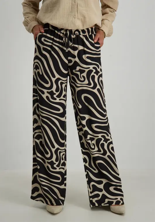 Geisha Pants AOP bicolor 41383-70