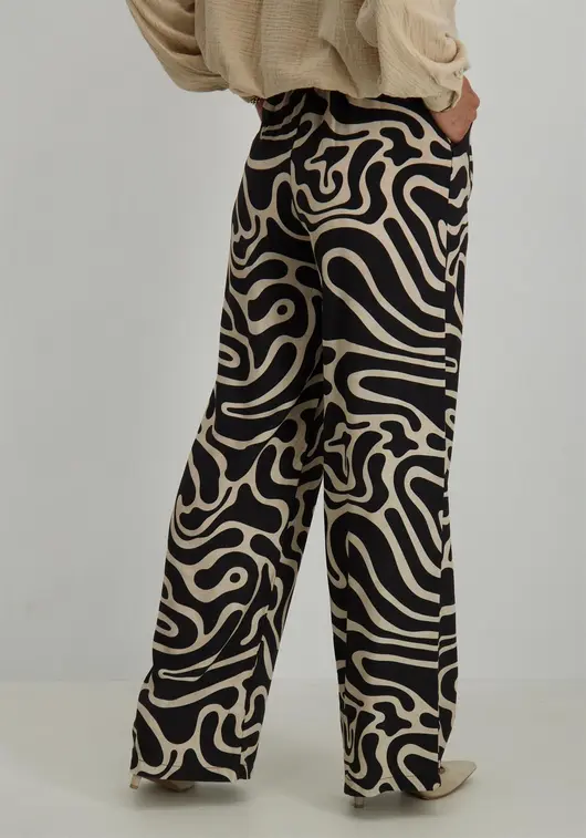 Geisha Pants AOP bicolor 41383-70