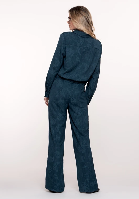 Geisha Pants denim flowers 51601-26