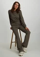 Geisha Pants jacquard flare 2-tone 41552-70