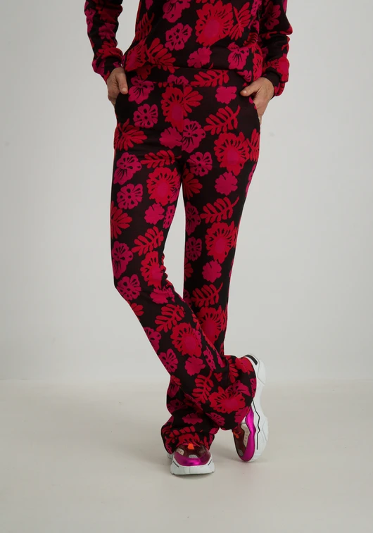 Geisha Pants jaqcuard flowers 41831-70