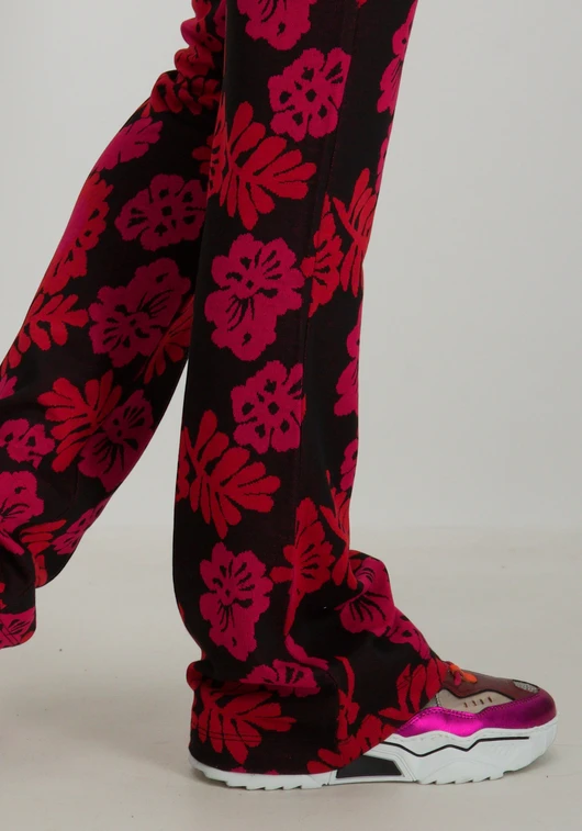 Geisha Pants jaqcuard flowers 41831-70