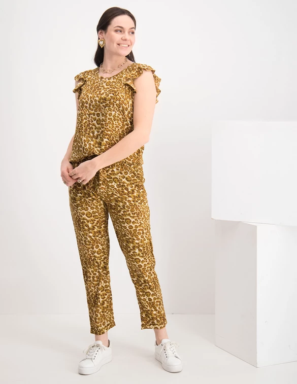 Geisha Pants leopard 11071-21