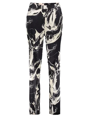 Geisha Pants satin AOP marble 21872-14