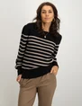Geisha Pull shoulderpleads stripes 24515-10