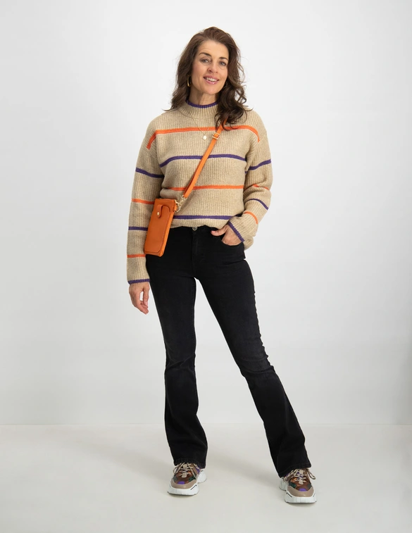 Geisha Pullover color stripe 34590-14